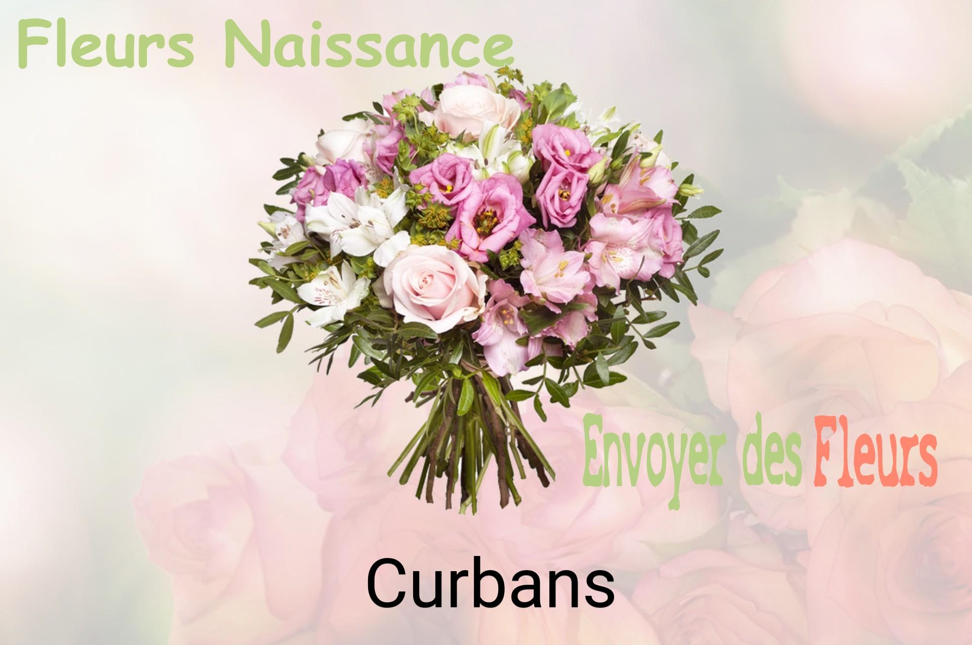Bouquet de fleurs de naissance livré à Curbans